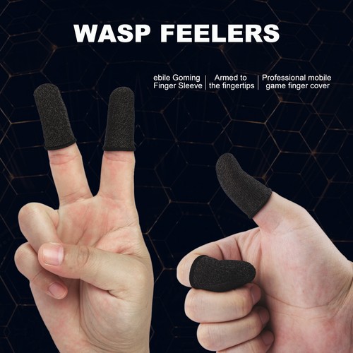 5 Pairs Screen Gaming Finger Sleeve Game Controller Mobile Sweatproof Gloves US - Picture 3 of 12