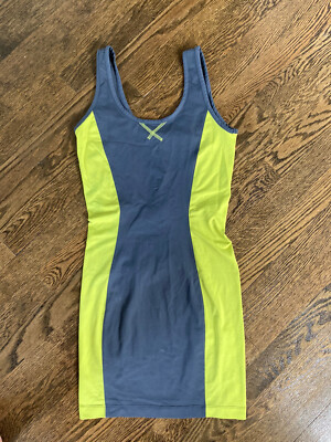 neon green tank dress Paneled Tank Mini Dress 12