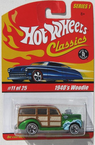 Hot Wheels Classics Série 1 - 1940's Woodie - Voiture Miniature 1/64