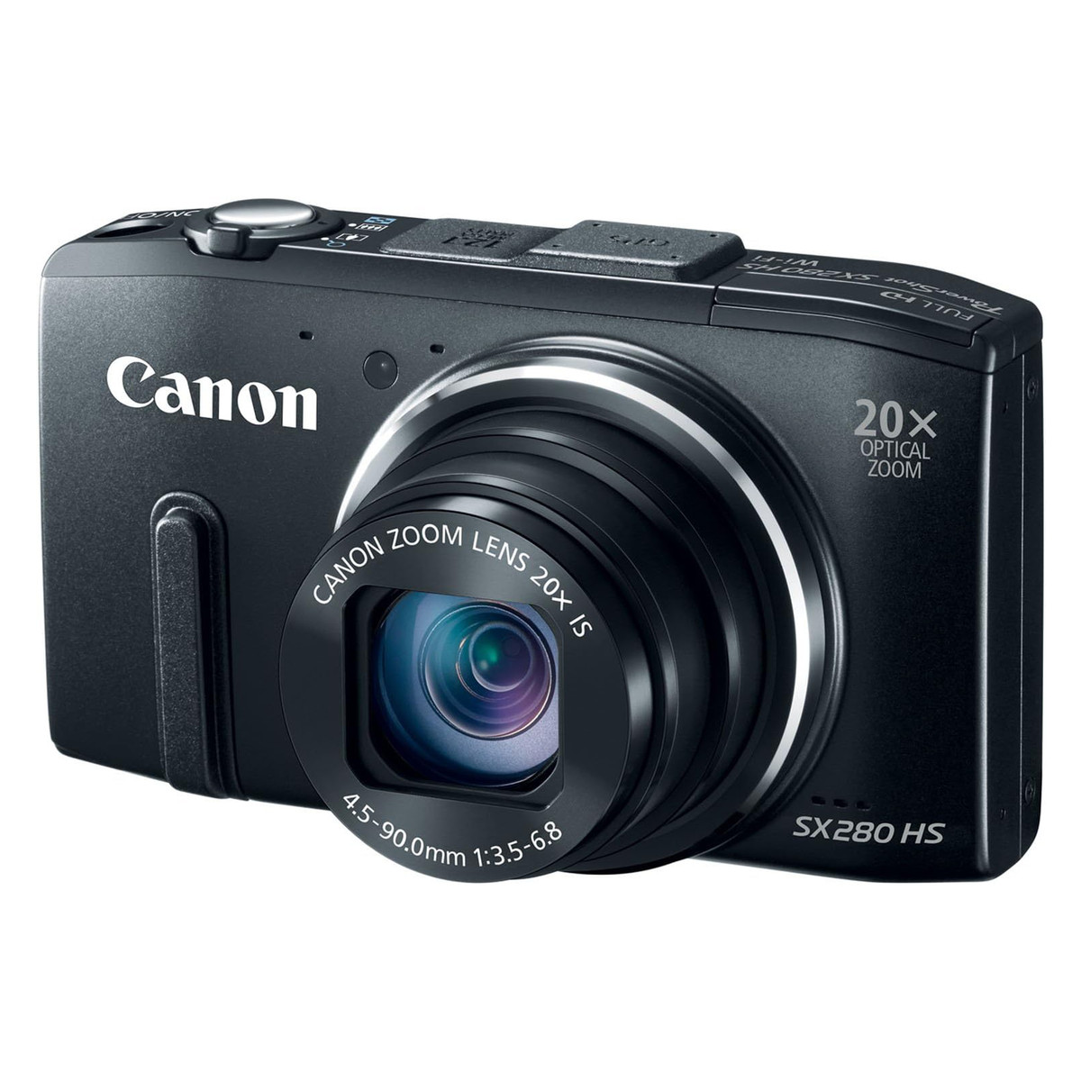 Canon Powershot SX280 HS Black 12.1MP 20x Zoom Digital Camera W