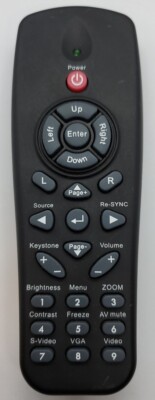 OPTOMA L-27-7KEY Remote Control DX319 DX617 DX619 DX621 DX623 DX626 ES521 ES522