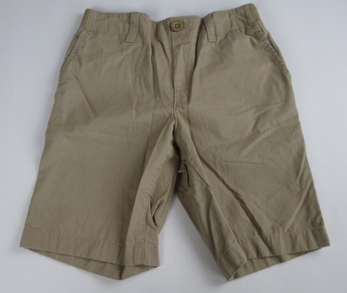 LANDS END Khaki School Uniform Elastic Waist Pull-On Chino Pants Boys M 8 NEW