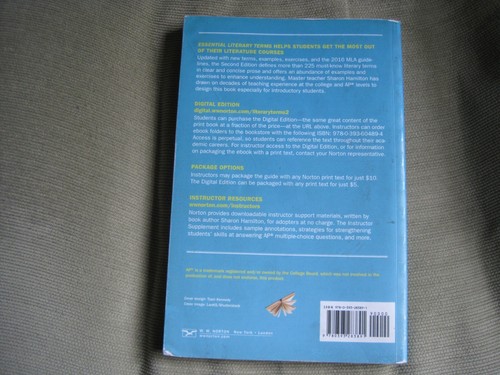 Essential Literary Terms : Brief Norton Guide with Exercises 2nd Ed. S Hamilton - Foto 8 di 9