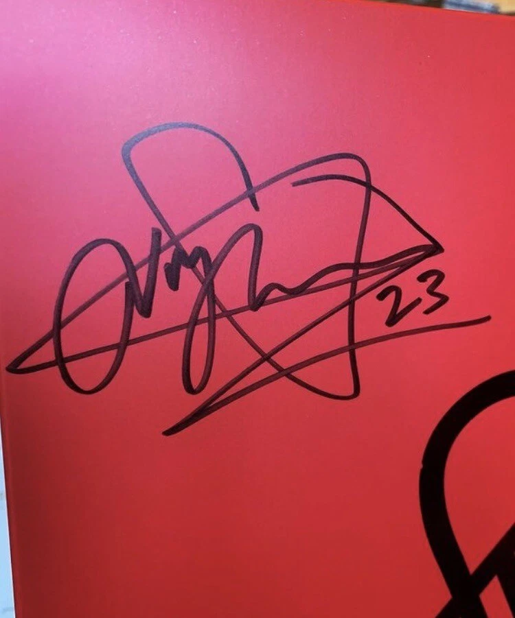 Ville Valo (HIM) VV Neon Noir (2023 Tour Edition) Red Vinyl Signed RARE! - Image 3 of 4