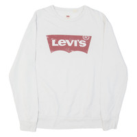 LEVI'S Mens Sweatshirt White S