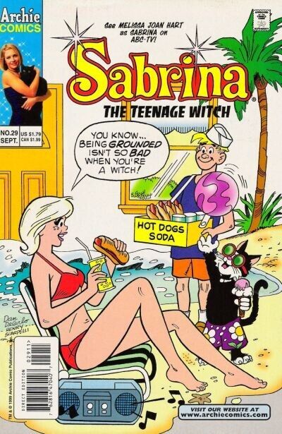 Sabrina the Teenage Witch 29 Bikini Cover Melissa Joan Hart Dan DeCarlo NM