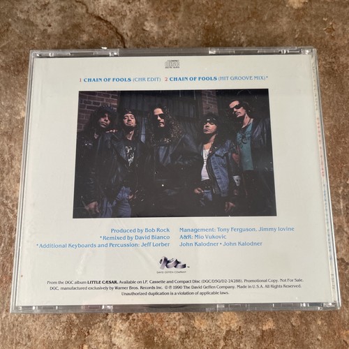 LITTLE CAESAR: Chain Of Fools- Rare Promo CD 1990 Geffen Pressing - NEW, SEALED - Imagen 2 de 2