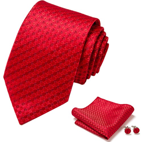 Mens Unique Quality Fashion Pattern Stripe Ties Handkerchief Cufflinks Gift Box - Picture 78 of 115