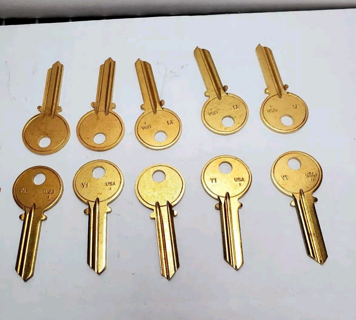 Y1 Brass Blank Key, 100/Box Y1 Brass Blank Key, 100/Box
