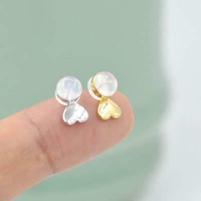 20Pcs Heart Magic Earring Lifters Earrings Nut Ear Lobe Support Backs Adjustable