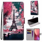 For LG Velvet Printed PU Leather Phone Wallet Stand Magnetic Case 