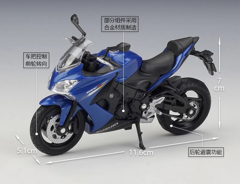 1:18 Welly Suzuki GSX S1000F Motorcycle Bike Model New in Box - Image 2 of 4