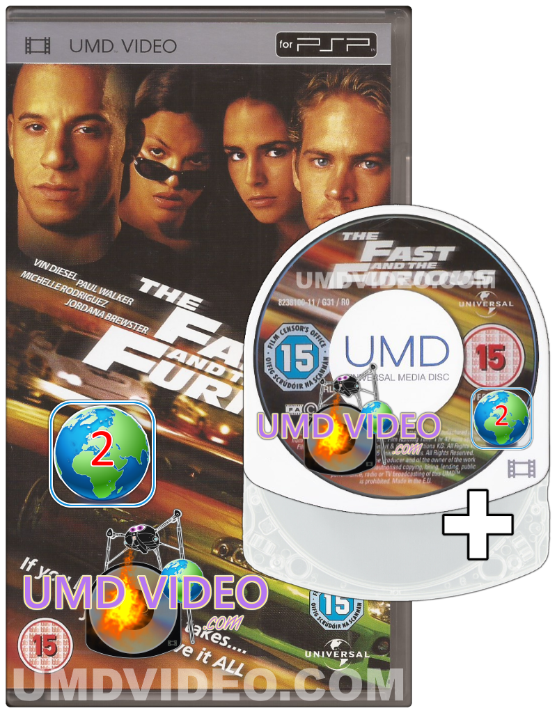 PSP UMD Movie - The Fast And The Furious [Region 2] 5050582381009