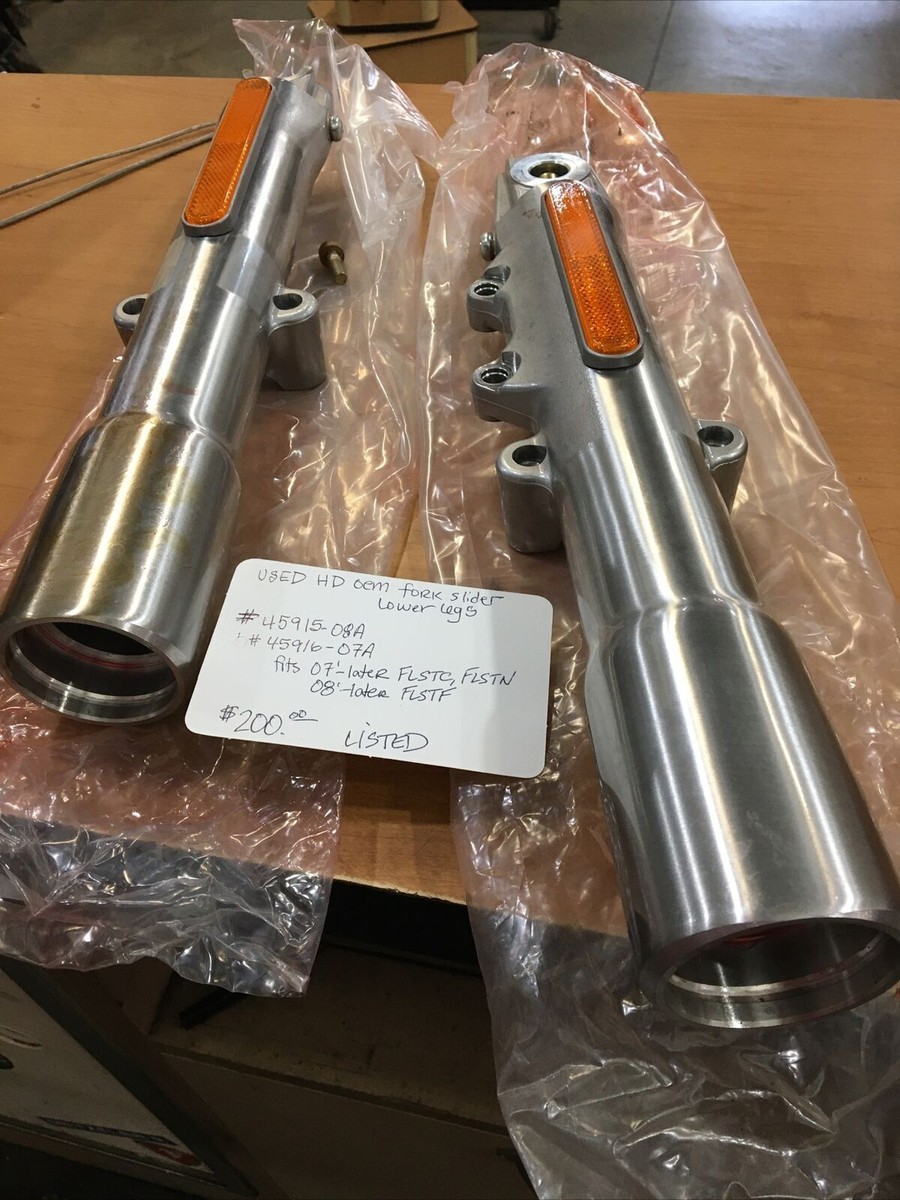 ビンテージ　ハーレー　モンローショック　部品 Harley Davidson OEM Fork slider lower legs #45915-08A/45916-07A | eBay