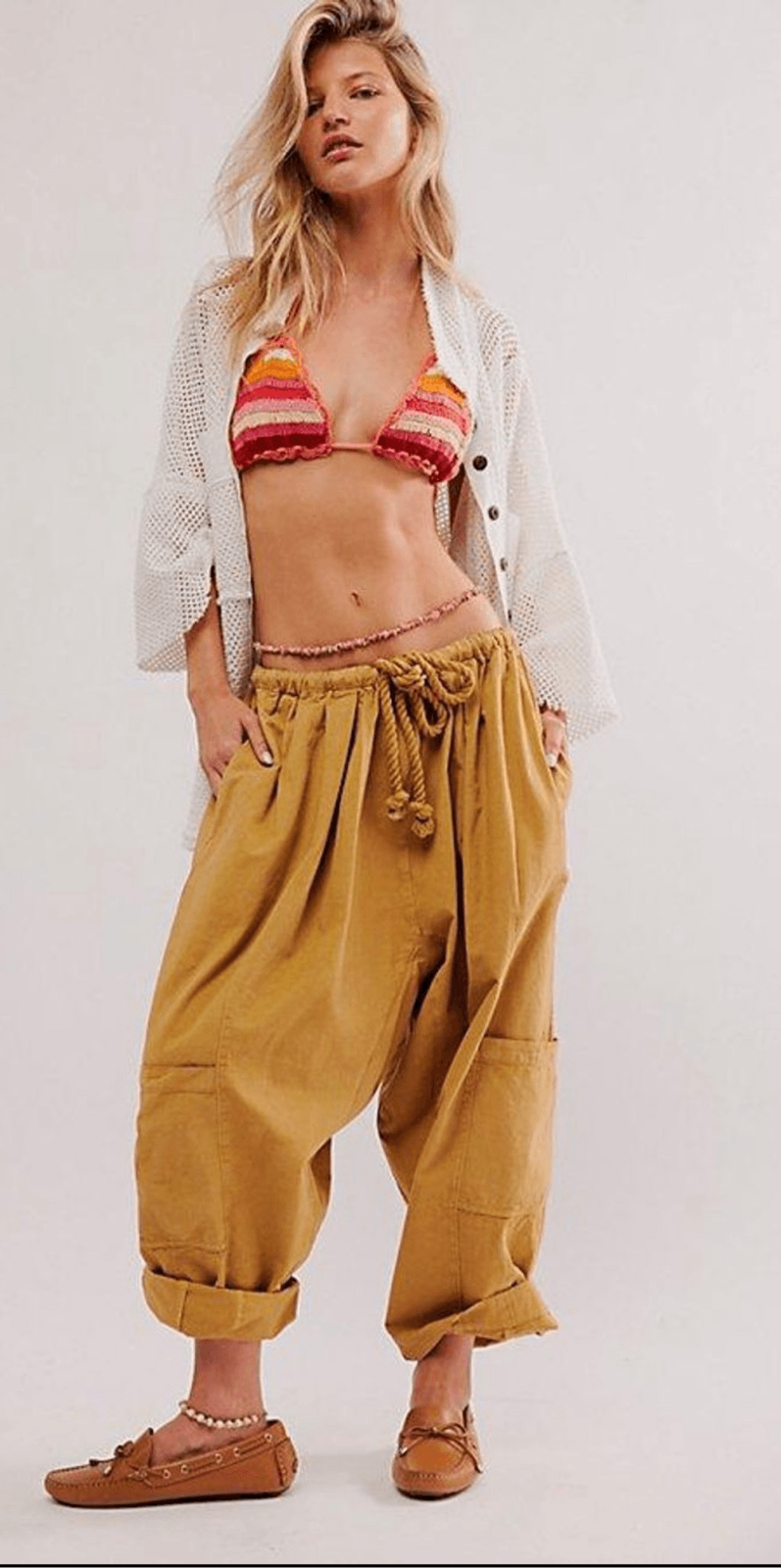 Free People Kahlani Harem Pull-on Trousers