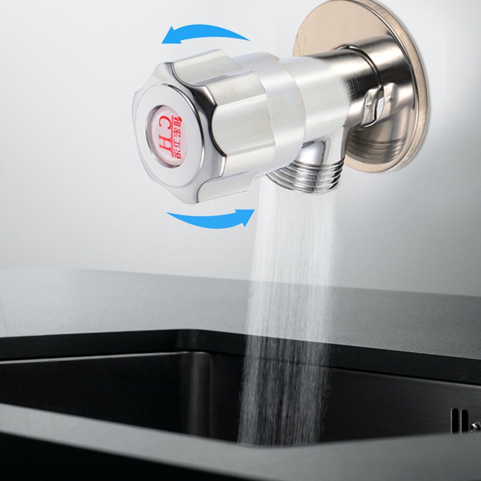 Shower Diverter Head Sink Water Valve Triangle Easy Installation Shut