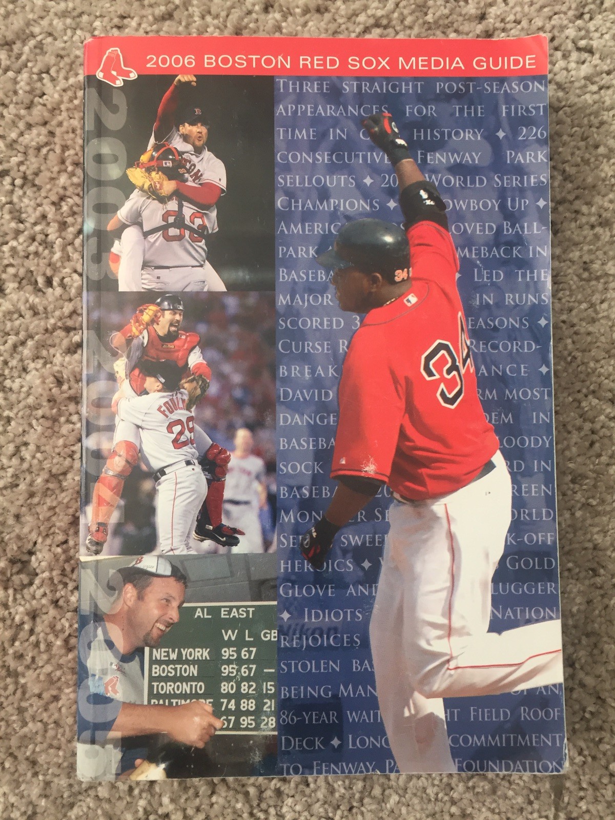 2006 BOSTON RED SOX MEDIA GUIDE Book David Ortiz Schedule EBay
