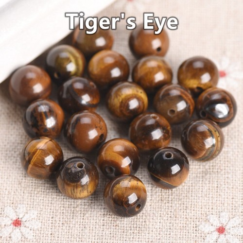 Natural Stone Round 4mm 6mm 8mm 10mm 12mm Loose Gemstone Beads For DIY Bracelet - Picture 19 of 55