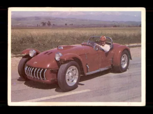 1965 Donruss Spec Sheet Racing #19 Kurtis Roadster VG *d2