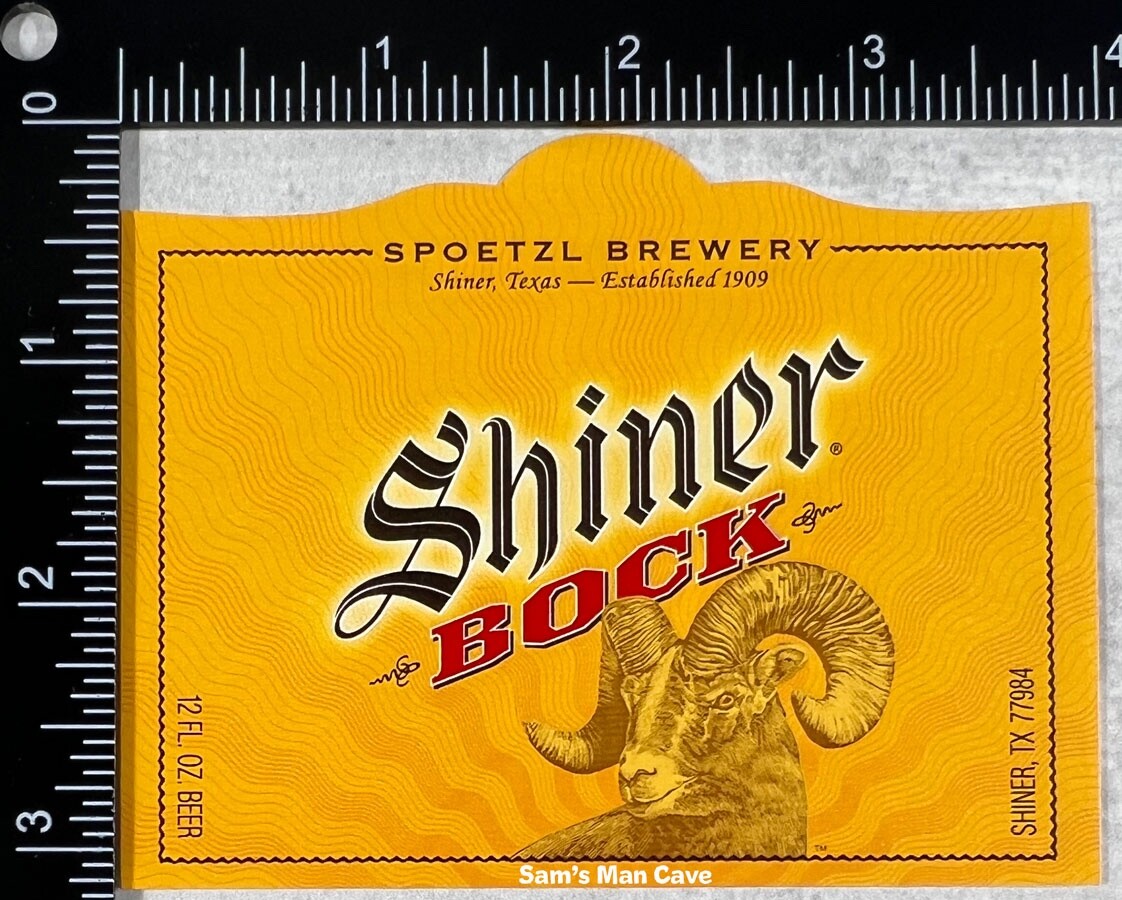 Shiner Bock Beer Label - TEXAS | eBay
