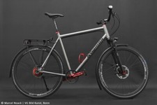 Bicicletta da viaggio uomo titanio titanio personalizzata bike Rohloff 28 bicycle bicicletta