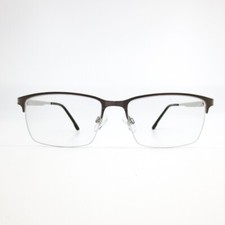 Robert Mitchel Eyeglasses Frames RM 202218 GUNMETAL rectangle metal 55-17-145