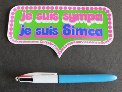 Aufkleber/Sticker - Ich bin nett Ich bin Simca