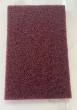1 Eshazu Premium Ultra Fine Scuff Pad 6" x 9" sold individually 320 grit Maroon