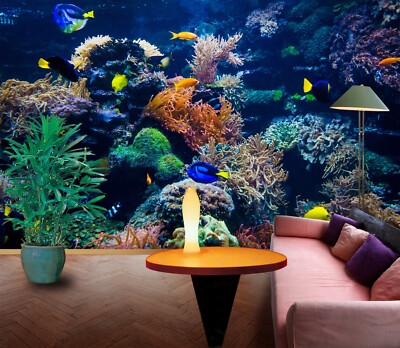 3D Bunte Koralle ZHUC1767 Tapete Wandbild Fototapete Abnehmbarer Ann