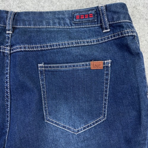 Peace Love World Distressed Flare Jeans Size 12 Layered Frayed Boho Bellbottom - Picture 3 of 12