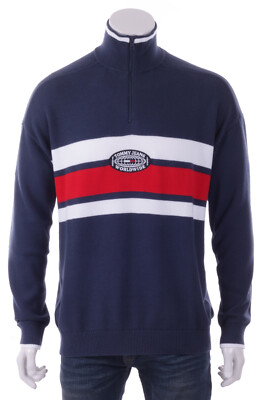 Tommy Hilfiger Suéter Tjm Branded Mitad Cremallera Suéter Azul