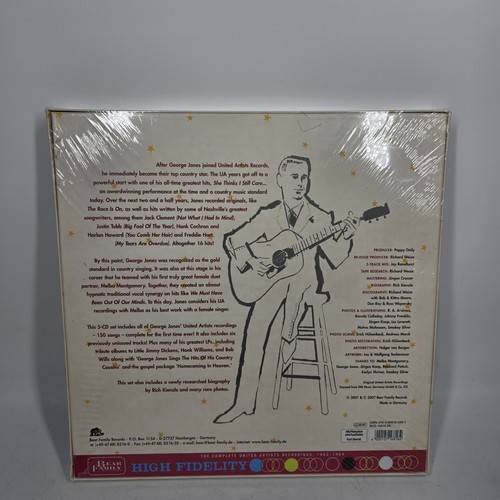 George Jones Lot- A Good Year For The Roses Music She Thinks I Care - New Sealed - Foto 3 di 8
