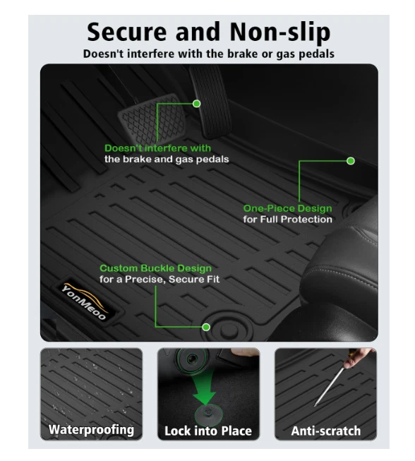 Alfombrilla de respaldo revestimiento de carga para Toyota 4Runner 2025 alfombrilla de carga para maletero todo tipo de clima NUEVA Foto 4 de 4