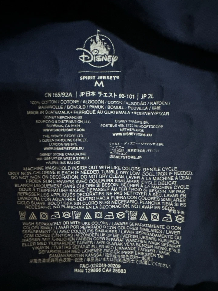 Camiseta deportiva Toy Story Woody 25 aniversario Spirit de los parques de Disney Store talla M algodón Foto 3 de 4