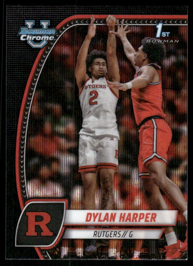 2024-25 Bowman University Chrome #22 Dylan Harper Black Wave Refractor