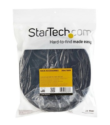 StarTech Hook-and-Loop Cable Tie - 100 ft. Bulk Roll