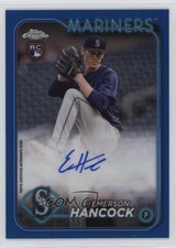 2024 Topps Chrome Update Blue Refractor /150 Emerson Hancock #AC-EH Auto ez6