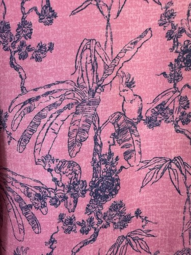 Johnnie-O Featherweight Breezer Polo Men's L Fields Ranch Pink All-Over Print - Picture 2 of 12
