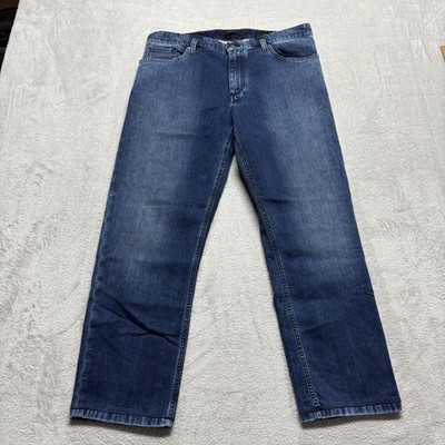 Alberto Cosy Jeans Pants Men's 34x27 Darker Wash Denim Regular Slim Fit