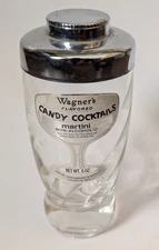 Vintage WAGNERS Candy Cocktails Martini 6 Oz Shaker Mid Century Modern 
