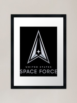 US Space Force Official Logo | Perfe Gerahmtes Wandbild Poster Leinwanddruck Bild