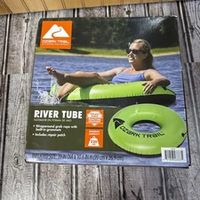 Ozark Trail River Tube Green Inflatable Water Pool Float - NEW