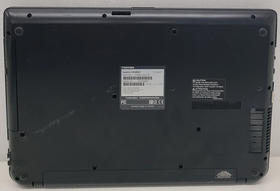 Portátil Toshiba Satellite C55-B5201 Intel Celeron N2830 4 GB 500 GB HDD SIN SISTEMA OPERATIVO (FL) Foto 4 de 4