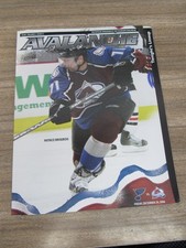 2006-07 Avalanche vs. Blues Program 12/29/06 Patrice Brisebois w/ Roster Card