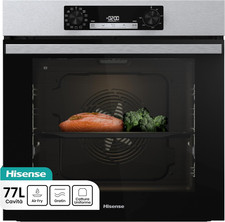 BI64213E4PX, Forno Multifunzione Termoventilato, Cavità XXL 77L, Pulizia Pirolit