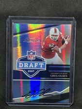 2007 Playoff Prestige NFL Draft Autographs #28 GREG OLSEN  Auto #/50 Sh