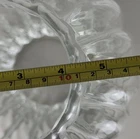 Large Vintage Tiffany & Co Oriental Vase Clear Large Glass Optic Swirl 13"