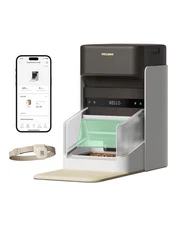 PETLIBRO RFID Automatic Cat Feeder, Collar Tag-Activated 3L, Brown