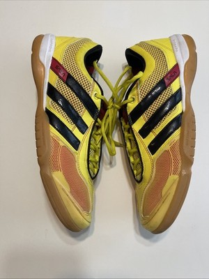 Adidas Top Sala X Indoor Soccer Shoes Yellow Gum Sole Futsal Mens 10 Retro