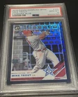 2019 Donruss Optic #100 Mike Trout Blue Pandora /99 Angels SP PSA 10